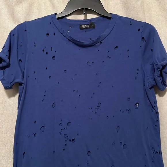 Michael Lauren Distressed Tee Size Large - Picture 3 of 5